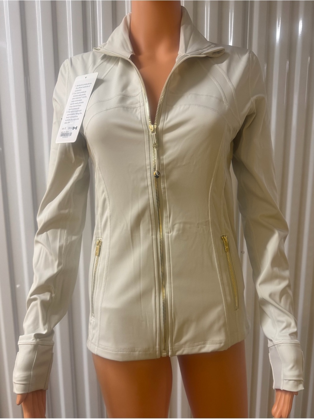 LULULEMON DEFINE JACKET NULU NEW LIGHT IVORY SIZES 6, 8, 10, 12